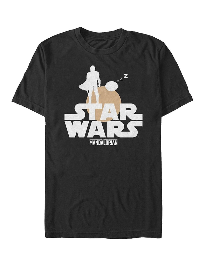 Rockinstone - T-shirt Silhuetas de caçador de recompensas e crianças Star Wars The Mandalorian