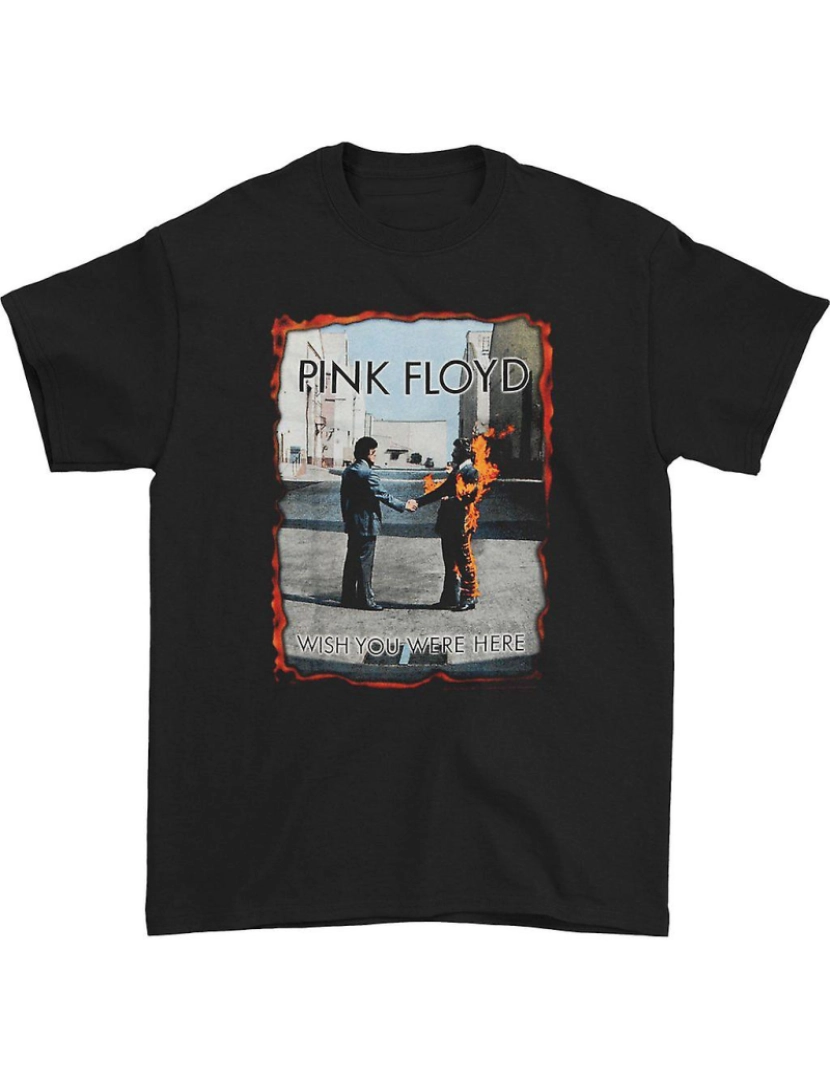 Rockinstone - T-shirt Pink Floyd queria que você estivesse aqui (queimado)