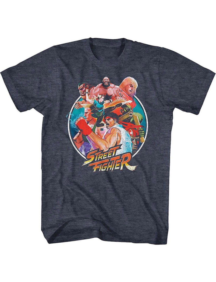 Rockinstone - T-shirt Colagem Street Fighter