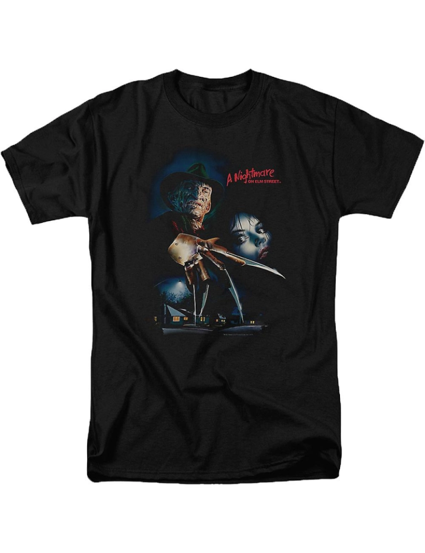 Rockinstone - T-shirt Pôster Pesadelo em Elm Street