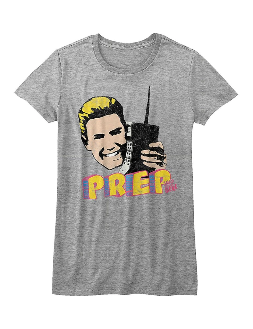 Rockinstone - T-shirt Junior Zack Morris Prep salvo pelo sino Camisa