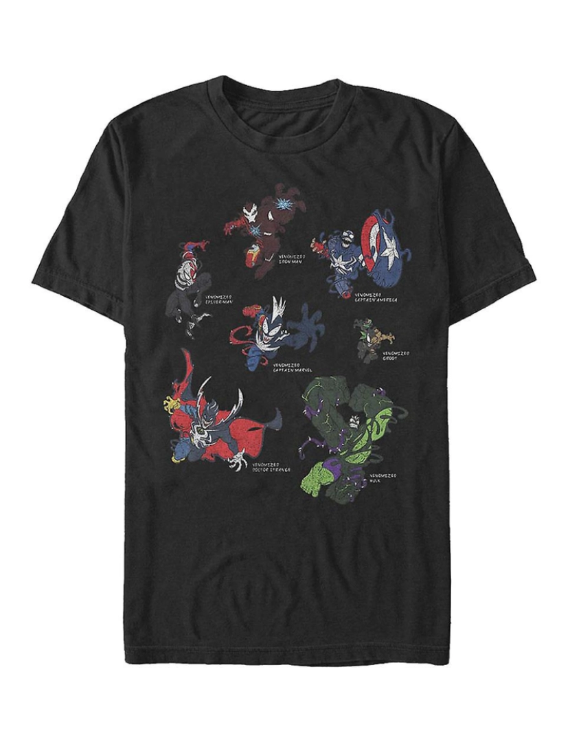 Rockinstone - T-shirt Heróis Venomizados Marvel Comics