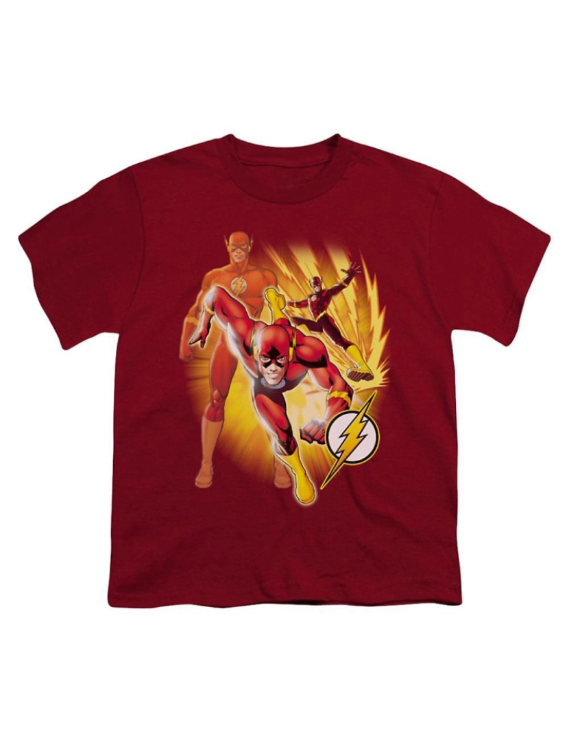 Rockinstone - T-shirt Colagem Flash da Liga da Justiça da América