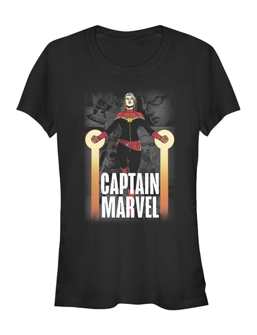 Rockinstone - T-shirt Camiseta Capitão Marvel Junior Collage