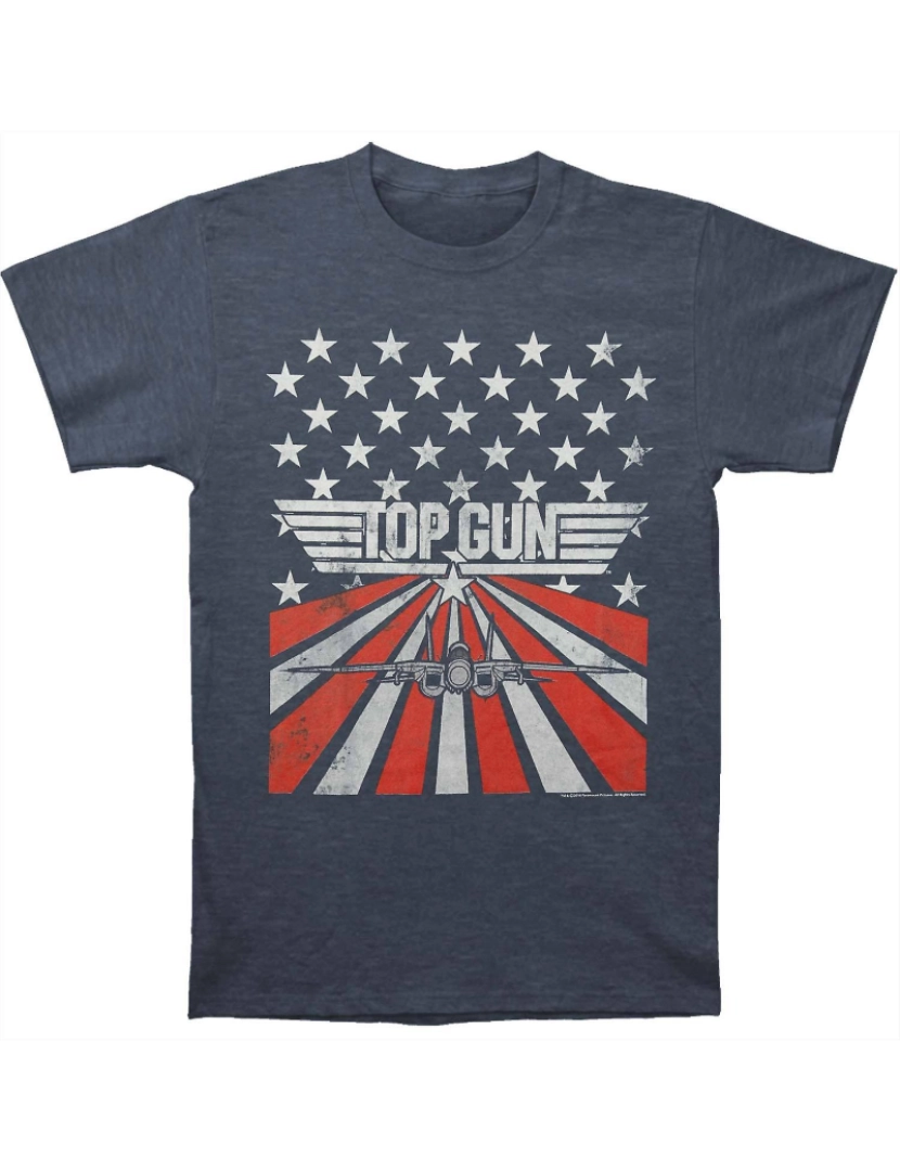 Rockinstone - T-shirt Estrelas e listras de Top Gun