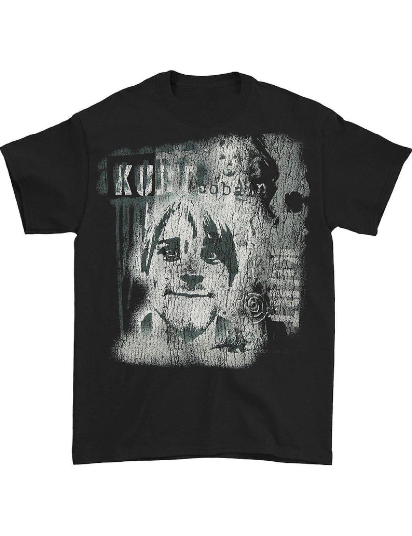 Rockinstone - T-shirt Colagem de gotejamento do Nirvana