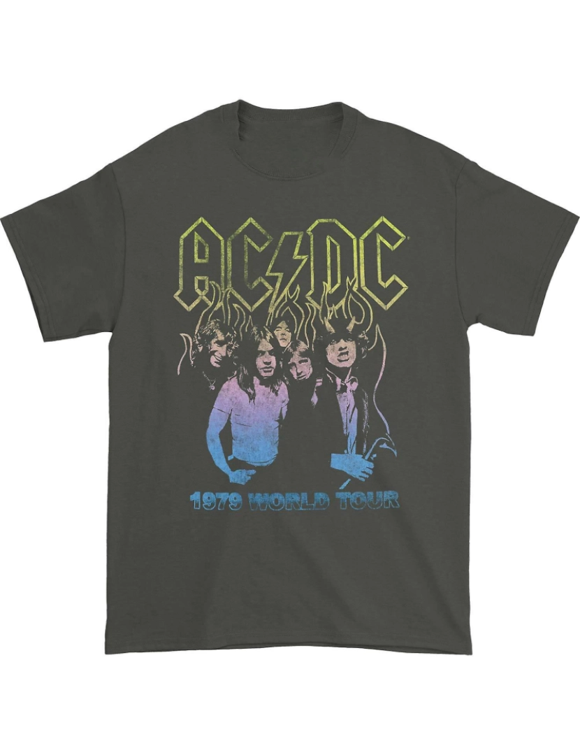 Rockinstone - T-shirt AC/DC ACDC em chamas