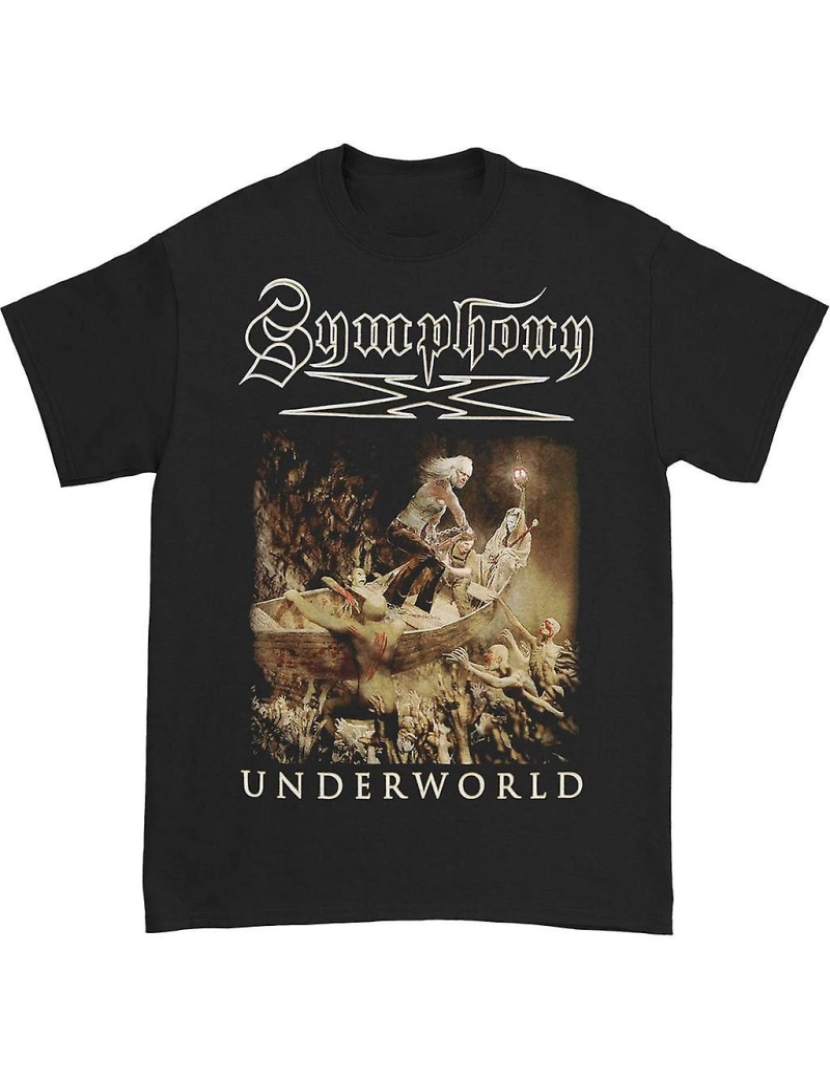 imagem de T-shirt Excursão Symphony X Underworld Ship 20161