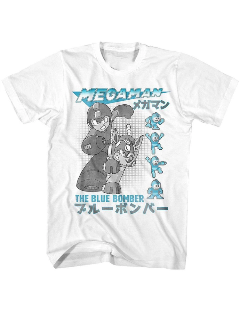 imagem de T-shirt Mega Man Bombardeiro Azul1