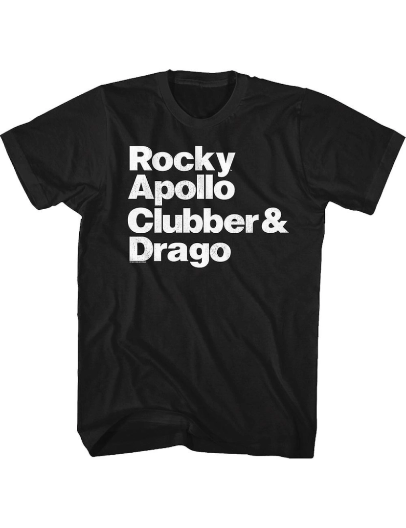 Rockinstone - T-shirt Nomes de personagens Rocky