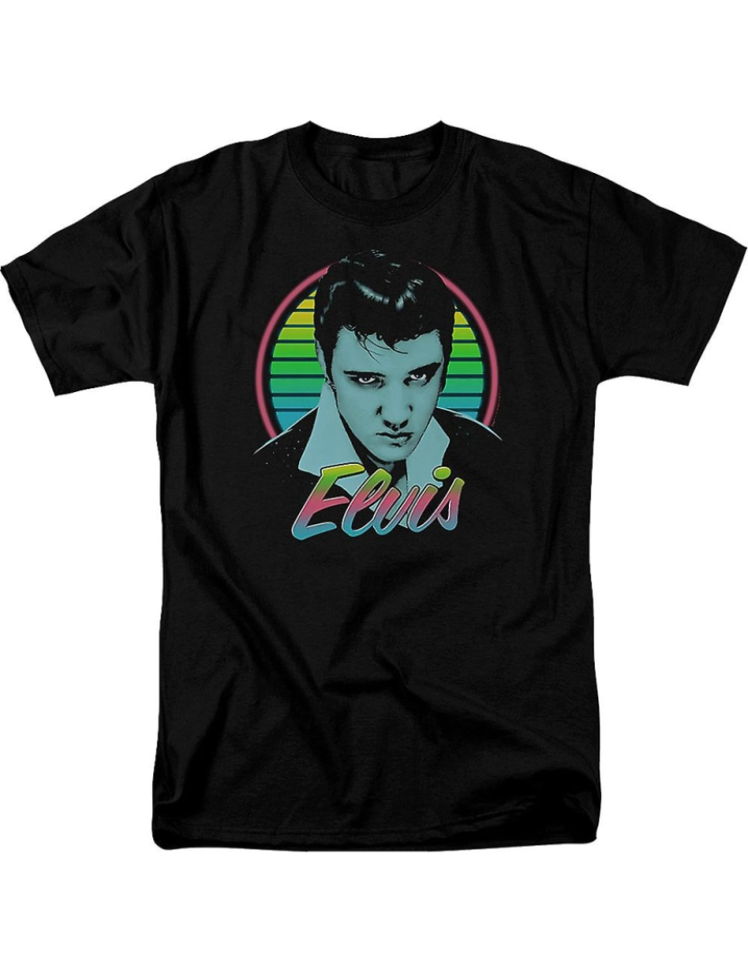 Rockinstone - T-shirt Néon Elvis Presley