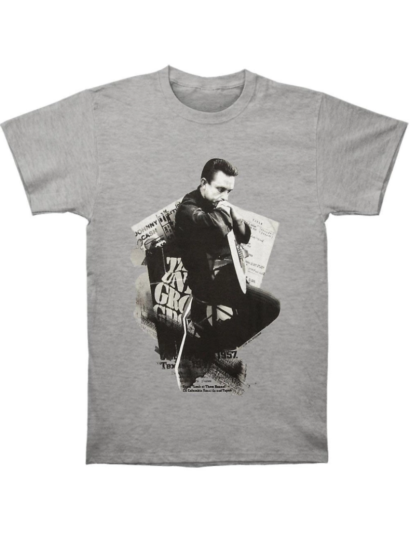 Rockinstone - T-shirt Colagem de Johnny Cash