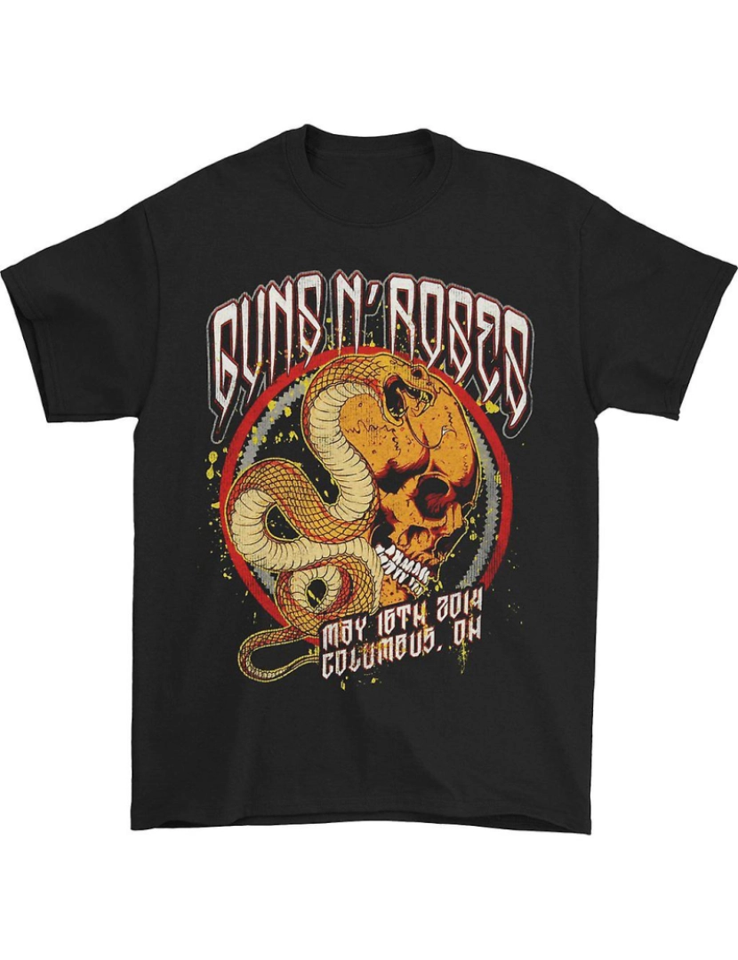 Rockinstone - T-shirt Crânio de cobra do Guns N Roses