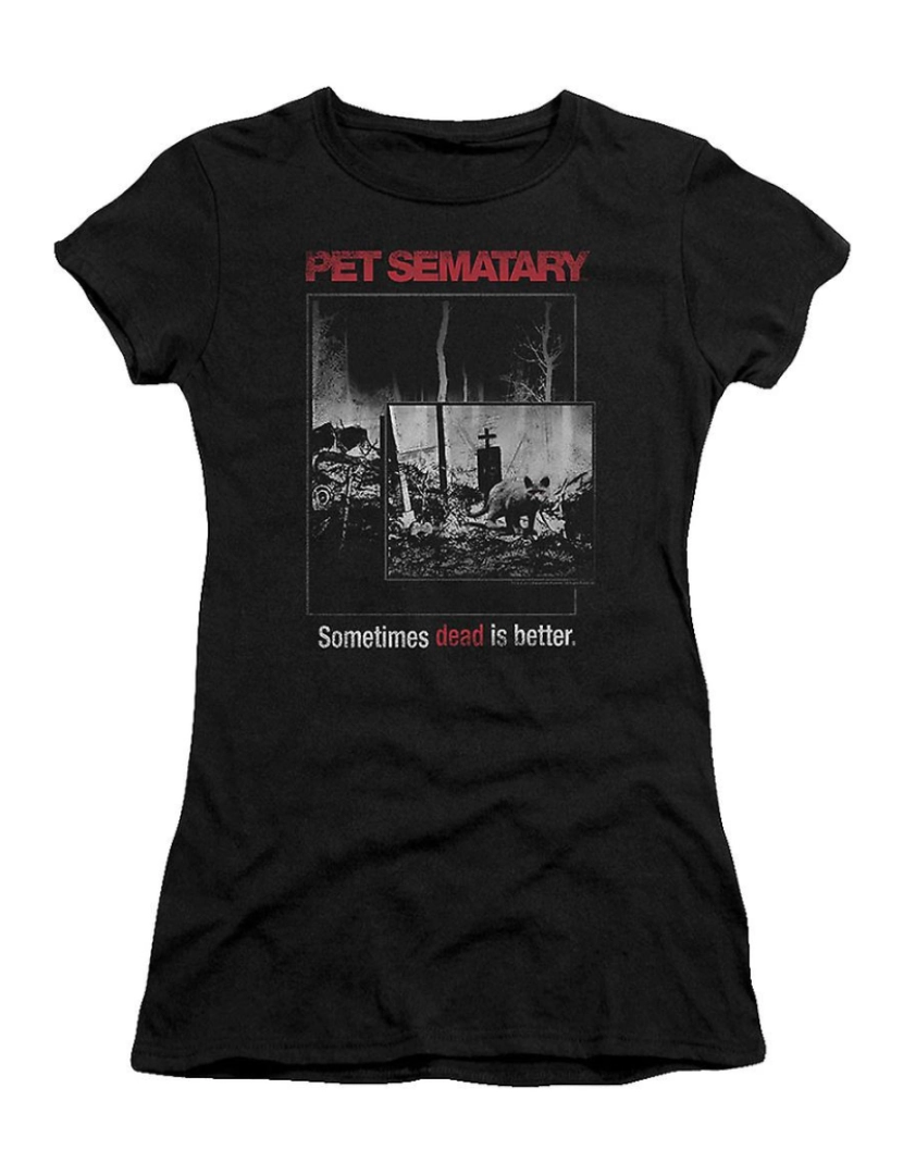 Rockinstone - T-shirt Camiseta Junior Dead Is Better Pet Sematary