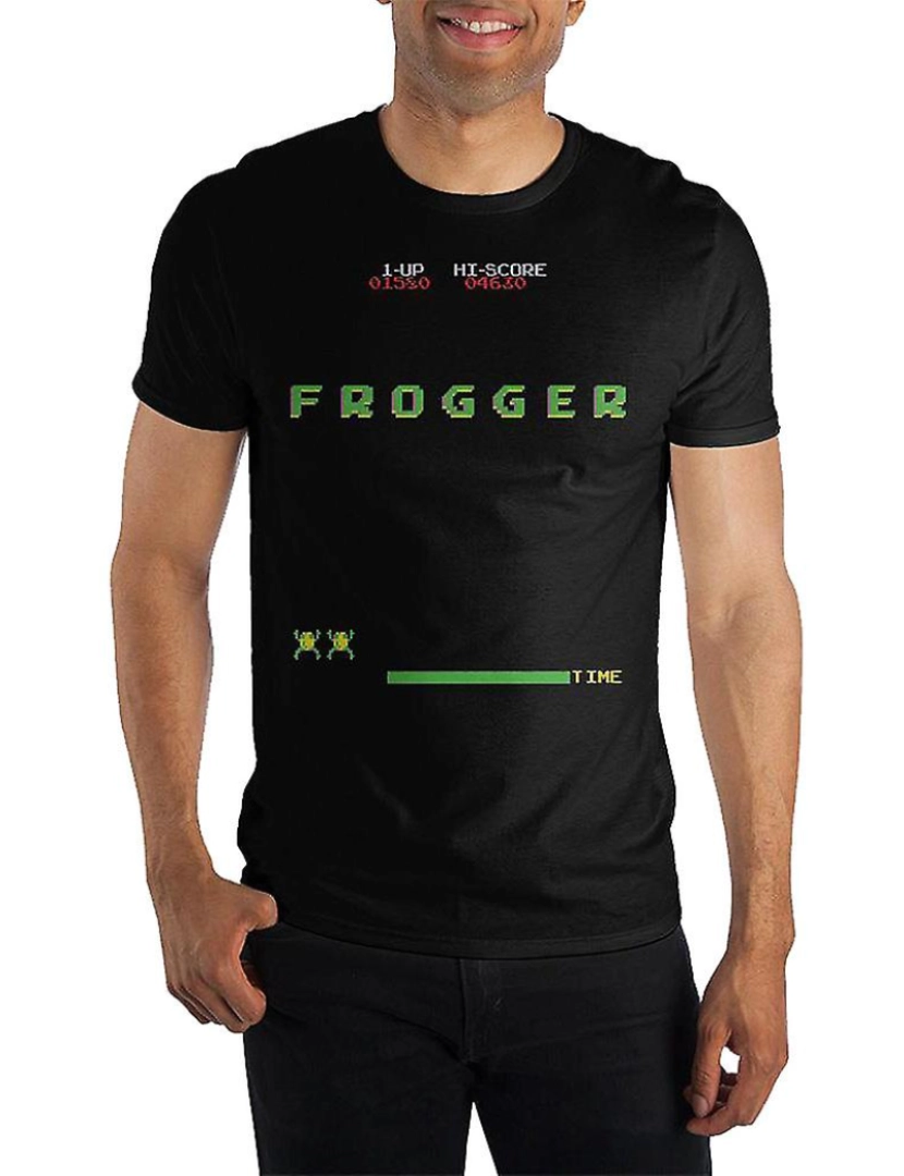 Rockinstone - T-shirt Frogger de tela de arcade