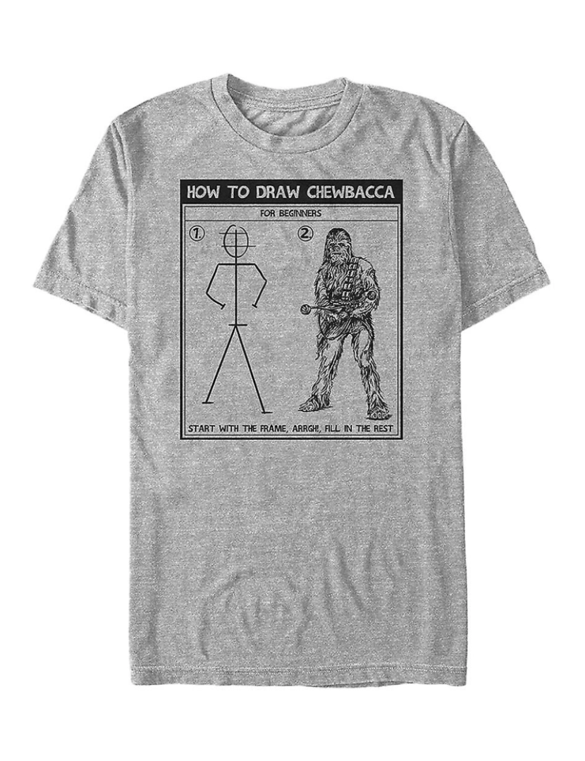 Rockinstone - T-shirt Como desenhar Chewbacca Star Wars