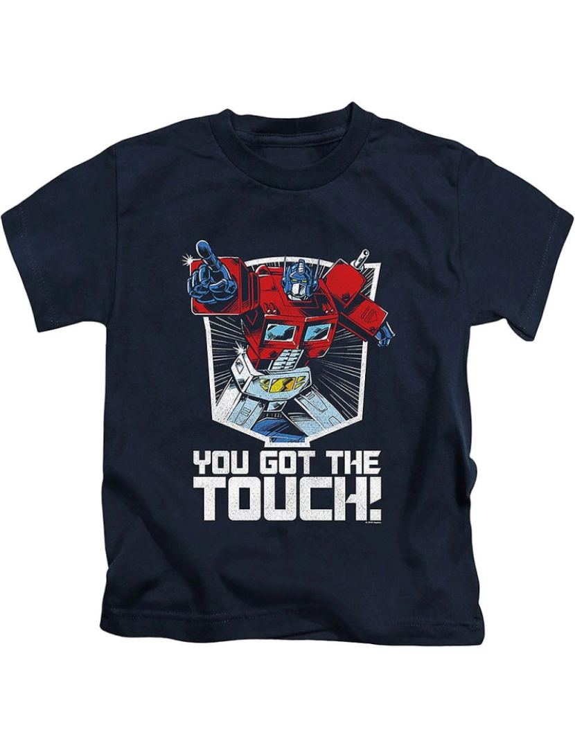 Rockinstone - T-shirt Camisa juvenil Optimus Prime You Got The Touch Transformers