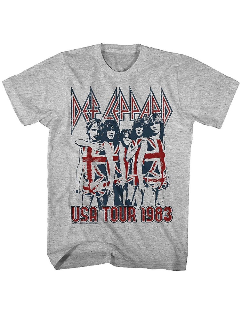 Rockinstone - T-shirt Turnê dos EUA 1983 Def Leppard