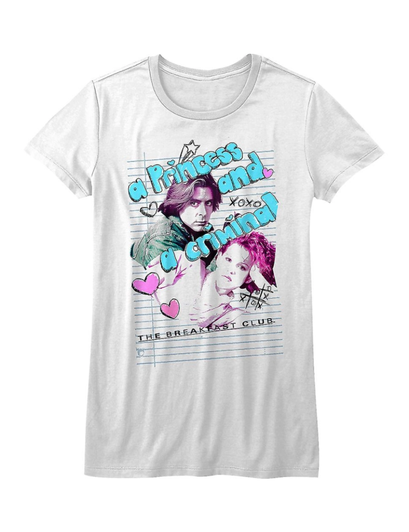 Rockinstone - T-shirt Camiseta Junior Princess e Criminal Breakfast Club