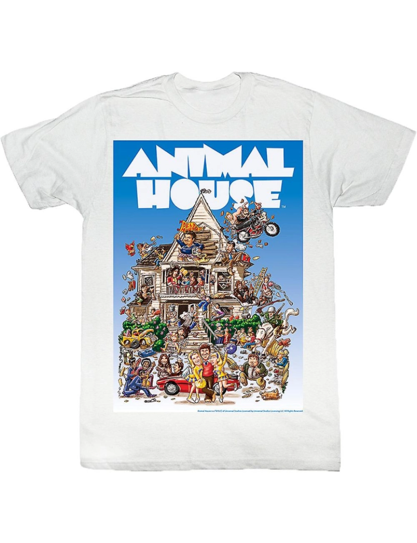 Rockinstone - T-shirt Póster Casa de Animais