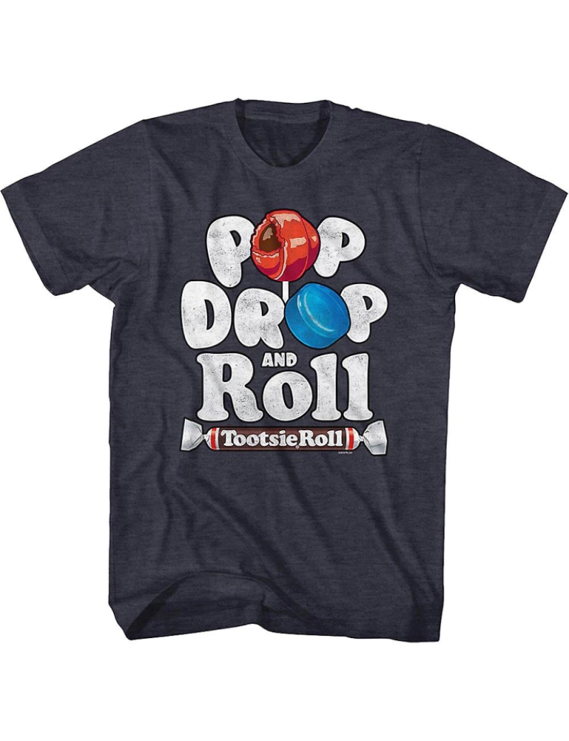 Rockinstone - T-shirt Pop Drop And Roll Tootsie Pop