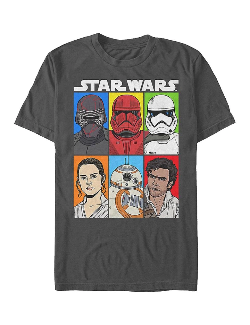 Rockinstone - T-shirt Arte pop do bem e do mal Star Wars