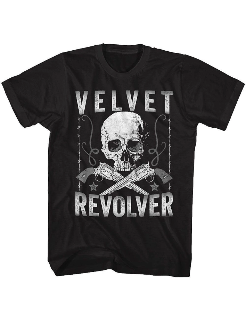 Rockinstone - T-shirt Revólveres Revólver de Veludo