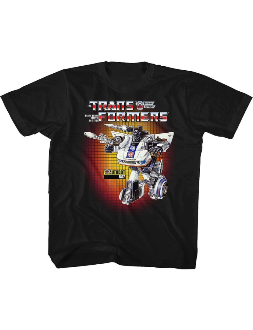 Rockinstone - T-shirt Camisa Juvenil Box Art Jazz Transformers