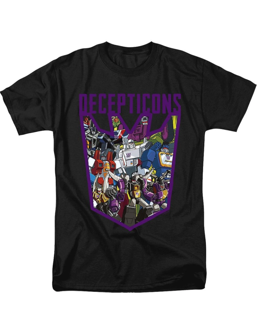 Rockinstone - T-shirt Transformadores de colagem Decepticons