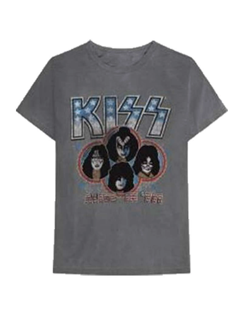 Rockinstone - T-shirt KISS Alive In 77 Lavagem Enzimática