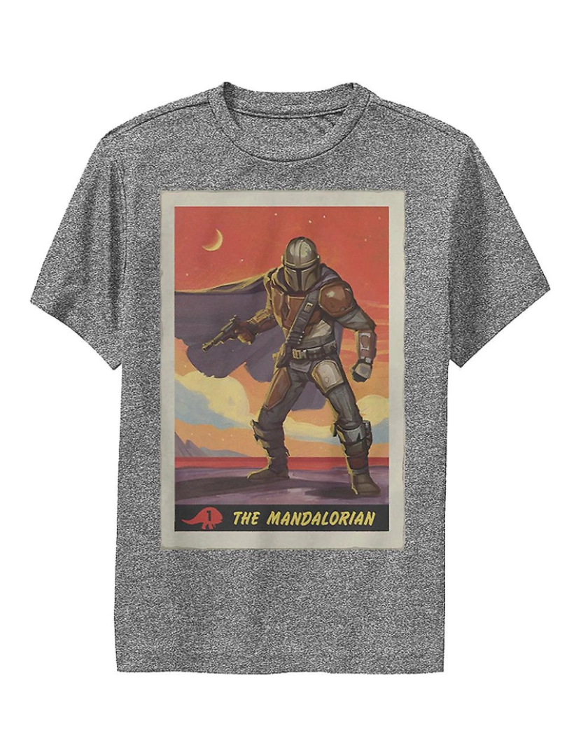 Rockinstone - T-shirt Camisa juvenil The Mandalorian Poster Star Wars