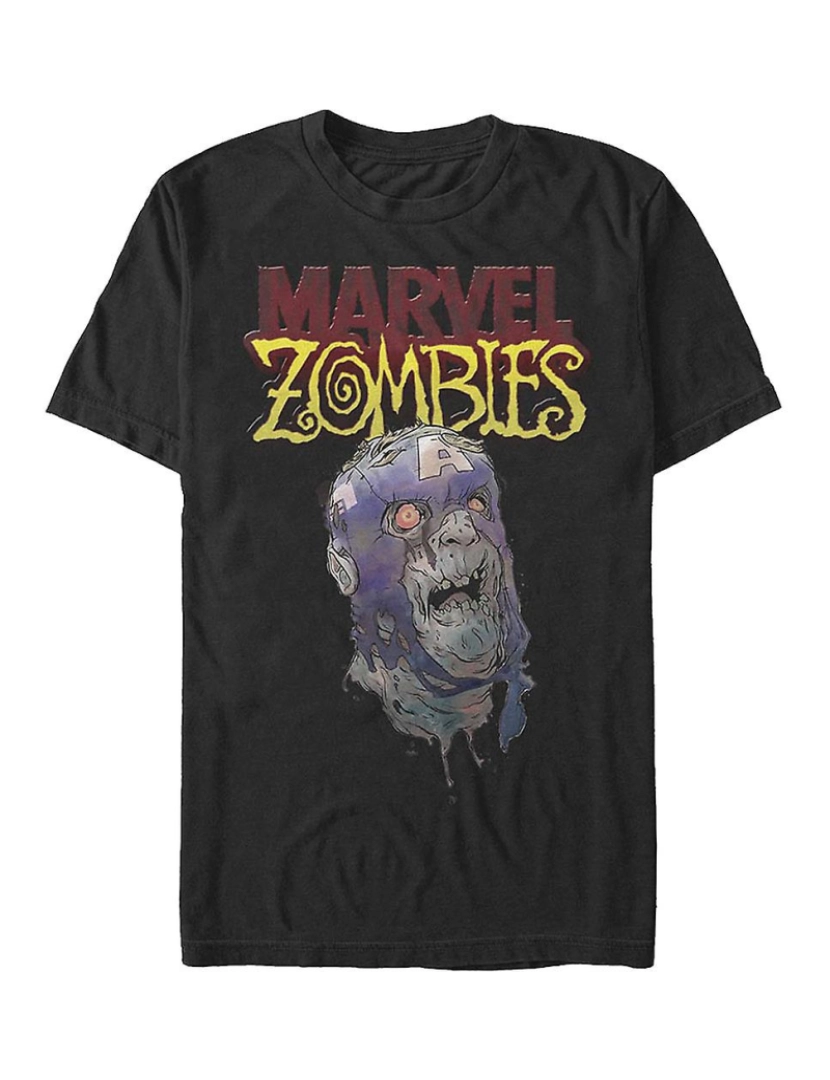 Rockinstone - T-shirt Zumbi Capitão América Marvel Comics