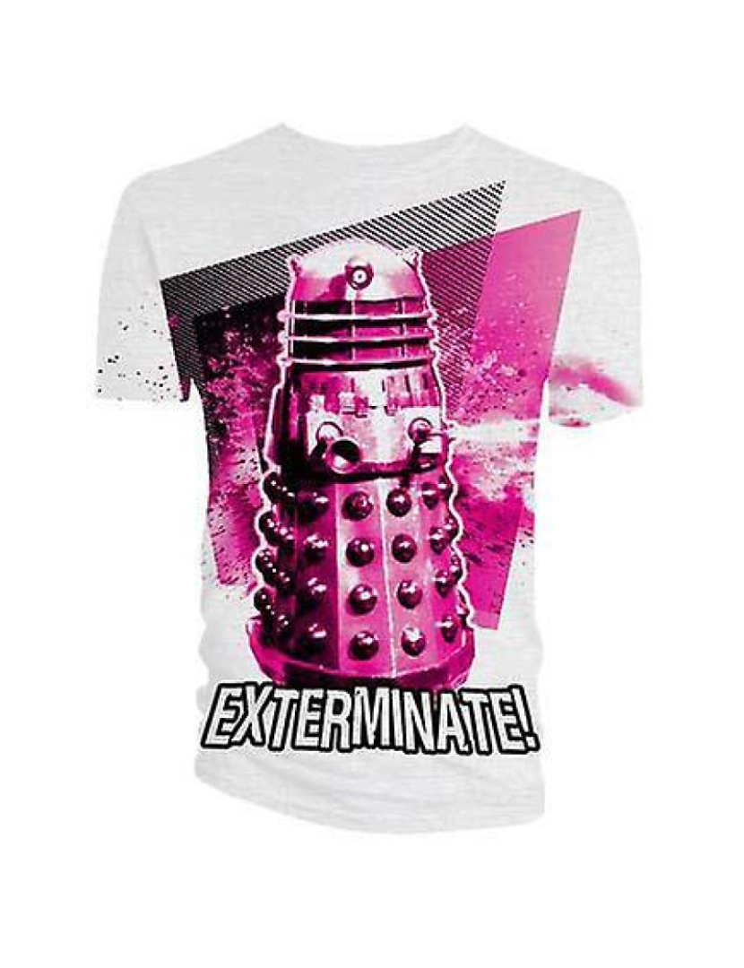 Rockinstone - T-shirt Doutor Who Dalek Extermina!