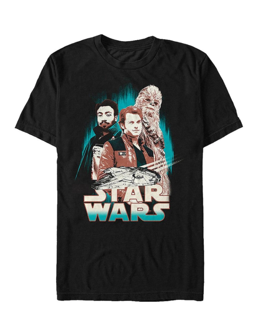 Rockinstone - T-shirt Han Lando Chewie Solo Guerra nas Estrelas