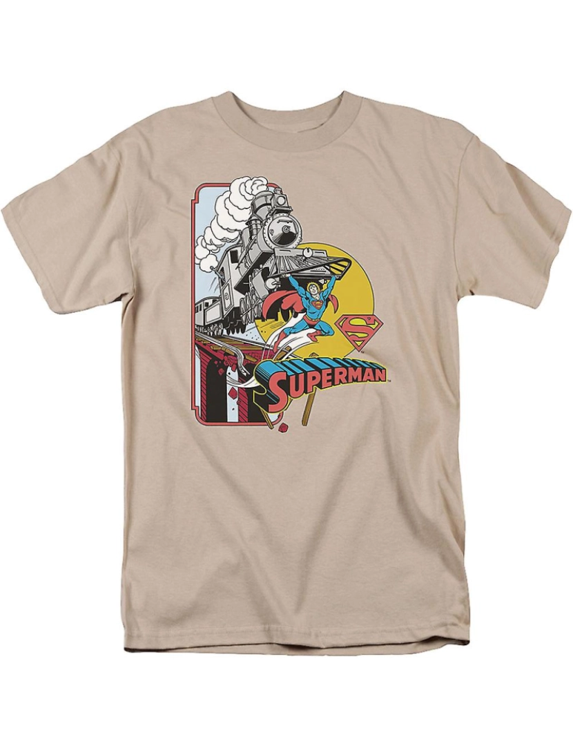 Rockinstone - T-shirt Mais poderoso que um super-homem locomotivo