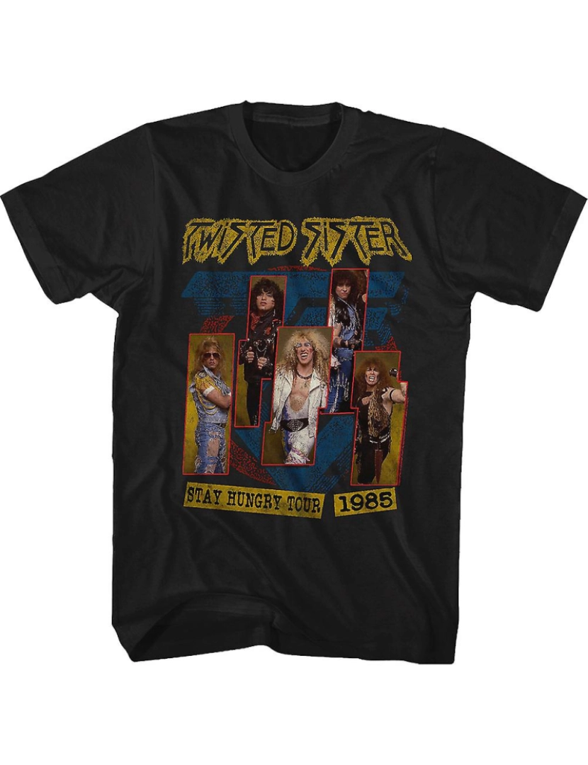 Rockinstone - T-shirt Fique com fome Tour Twisted Sister