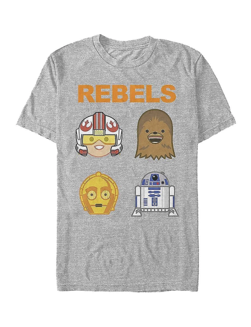 Rockinstone - T-shirt Rebeldes Emojis Star Wars