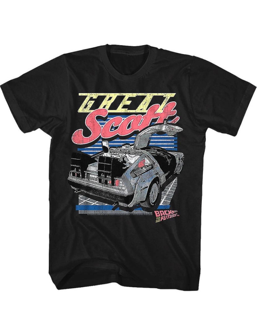 Rockinstone - T-shirt Grande Scott DeLorean de volta ao futuro