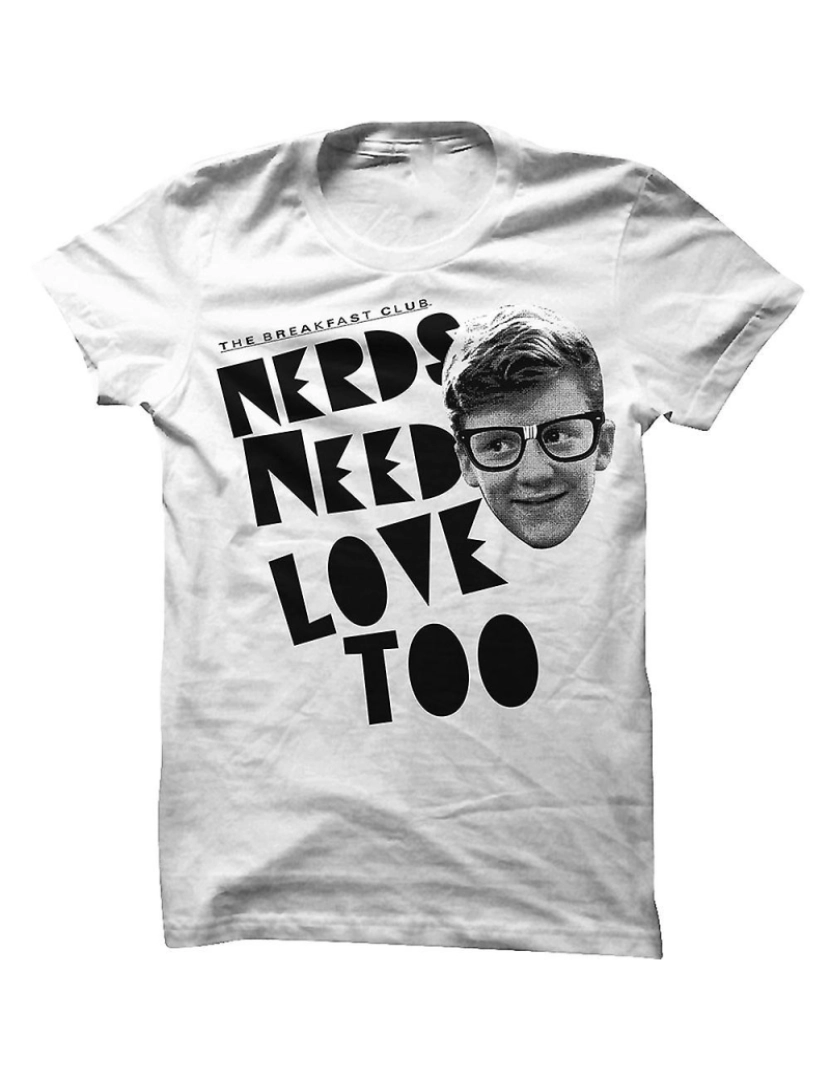 Rockinstone - T-shirt Camiseta Junior Nerds Need Love Too Breakfast Club