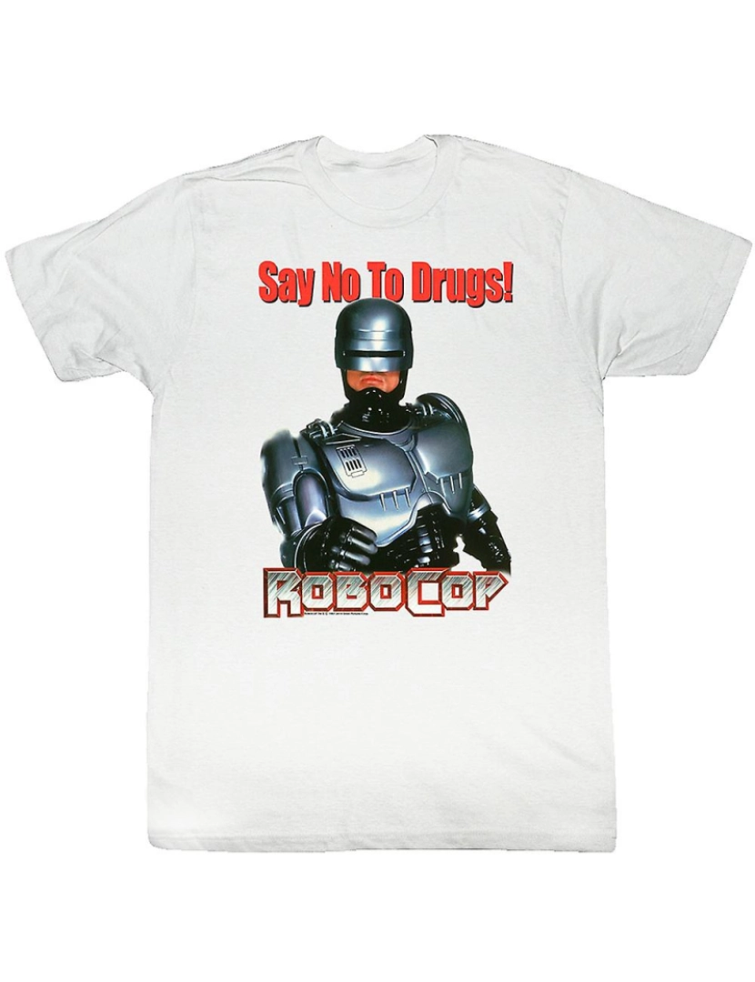 Rockinstone - T-shirt Diga não às drogas Robocop