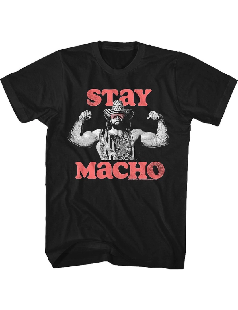 Rockinstone - T-shirt Fique Macho Randy Savage