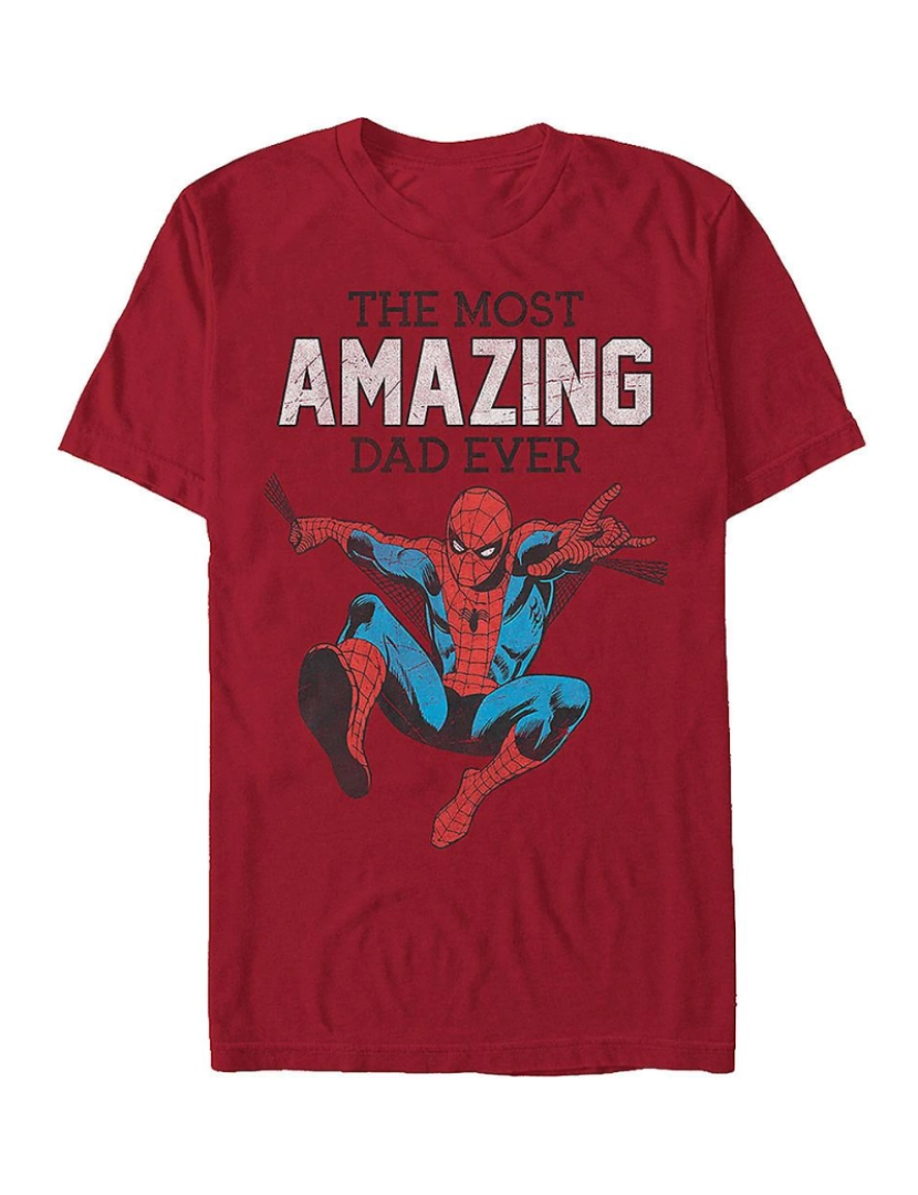 Rockinstone - T-shirt Incrível Pai Homem-Aranha