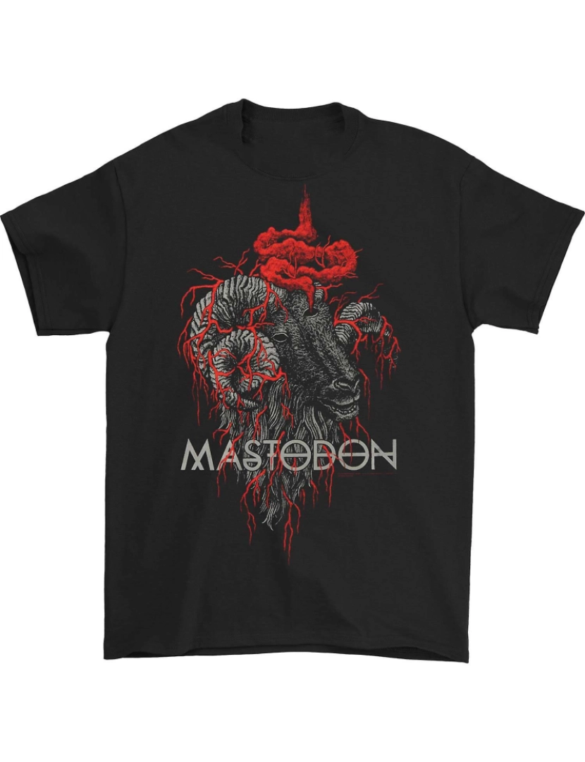 Rockinstone - T-shirt Cor da cabeça dos carneiros do mastodonte