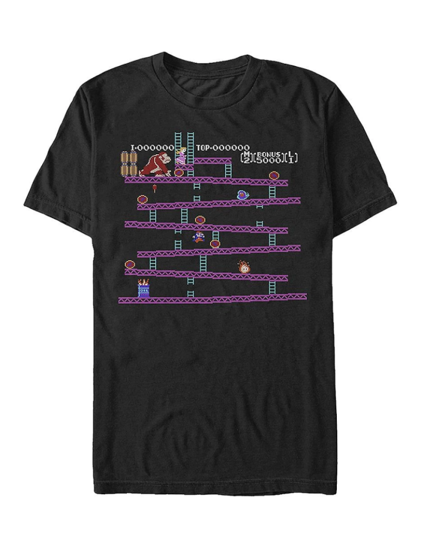 Rockinstone - T-shirt Nível Um Donkey Kong