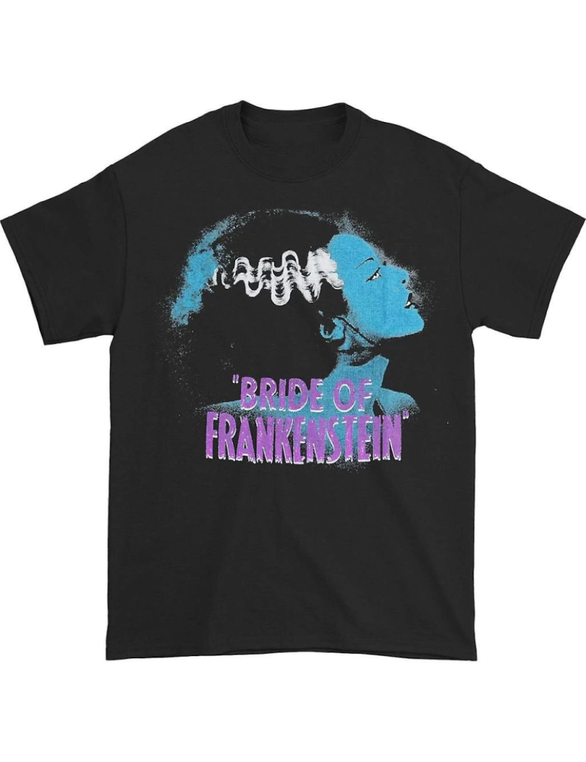 Rockinstone - T-shirt Noiva de Frankenstein Noiva Azul