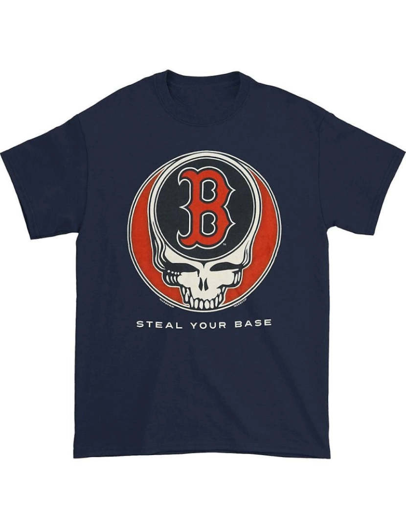 Rockinstone - T-shirt Grateful Dead Boston Red Sox rouba sua base