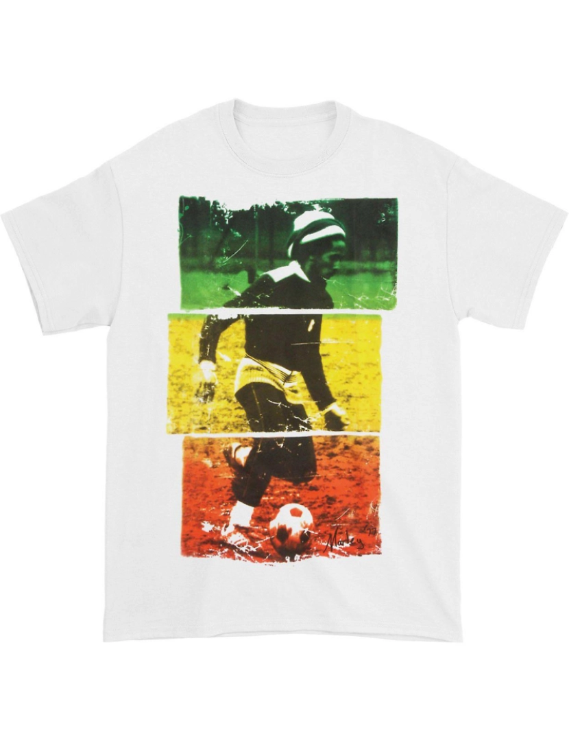 imagem de T-shirt Bob Marley Rasta Futebol1