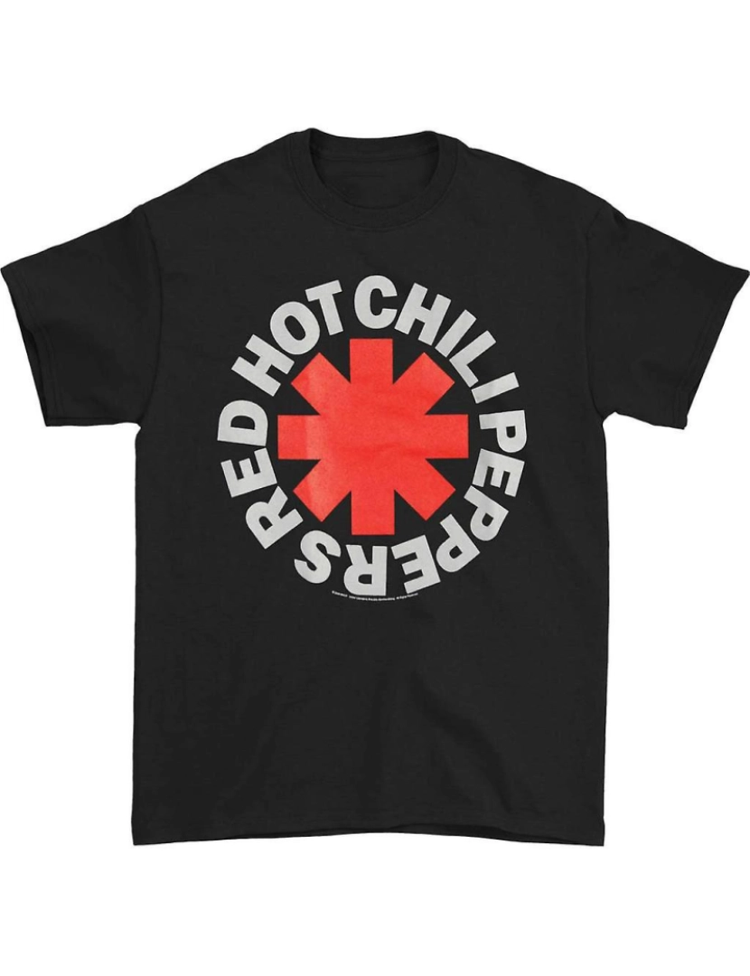 Rockinstone - T-shirt Asterisco redondo clássico do Red Hot Chili Peppers