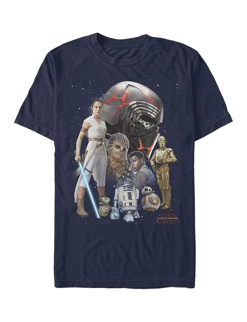 Rockinstone - T-shirt A Ascensão Skywalker Colagem Star Wars