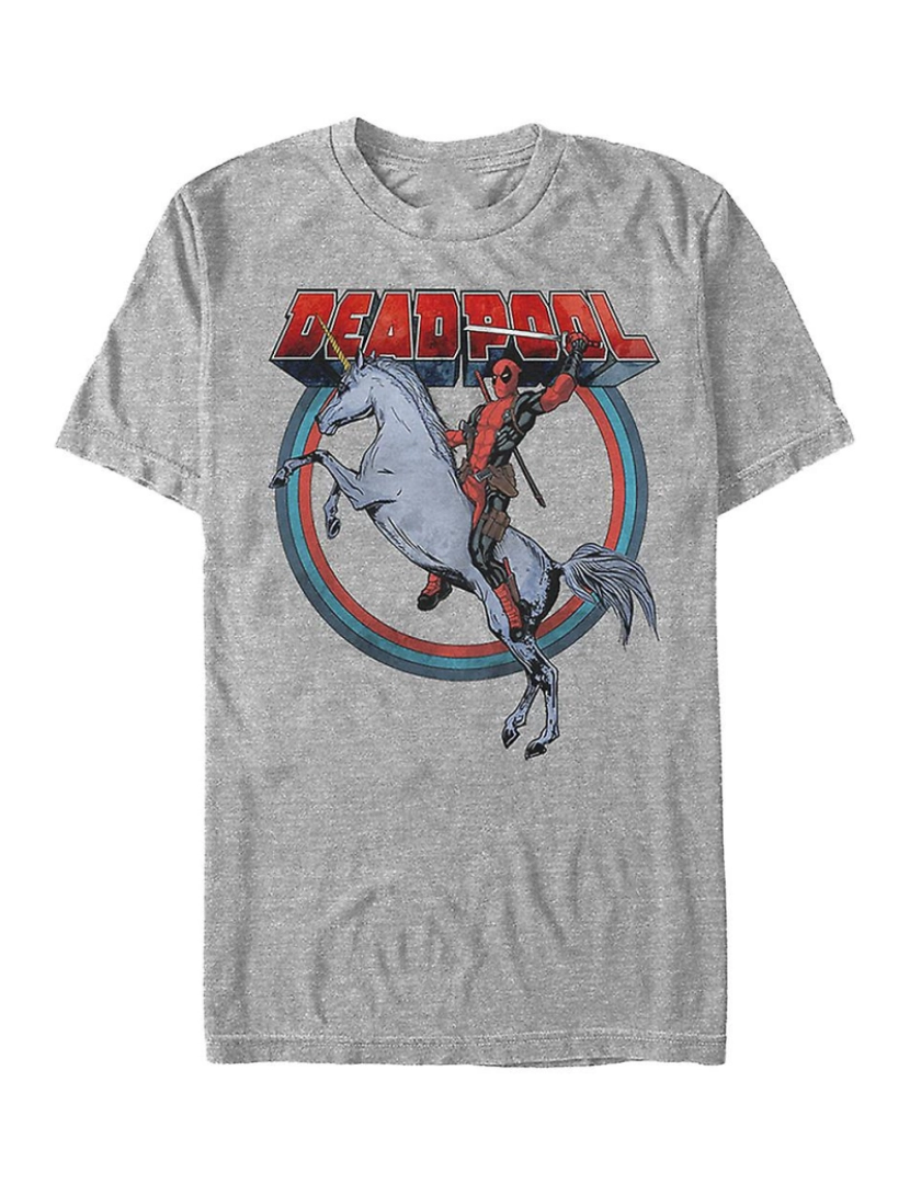 Rockinstone - T-shirt Unicórnio Deadpool